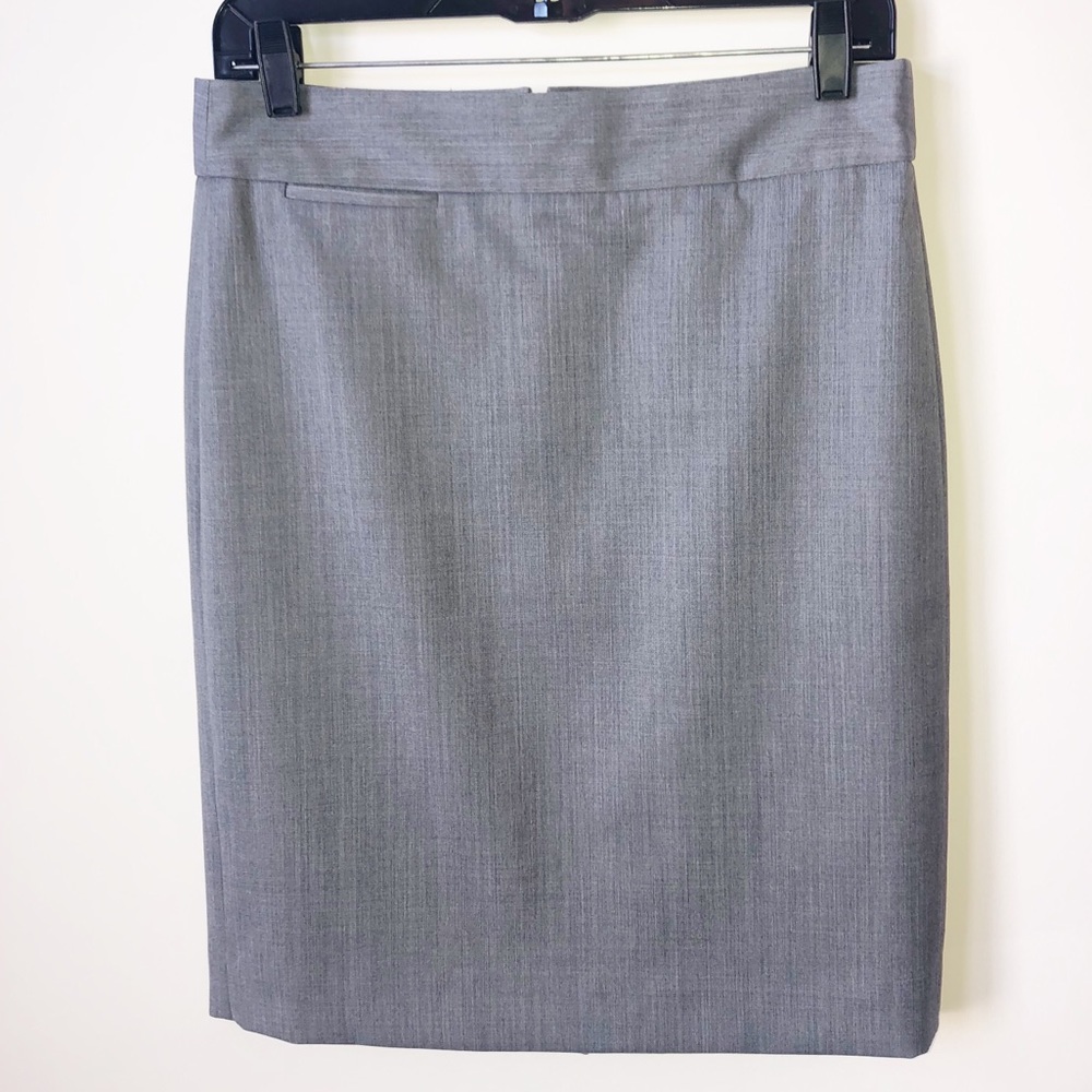 NWT J.Crew Suit Skirt Grey Size 2